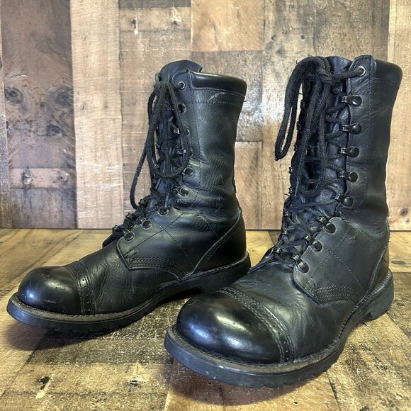 Corcoran 1525 Black Lace Up Field Jump Boots Mens 10.5 D - Picture 2 of 12